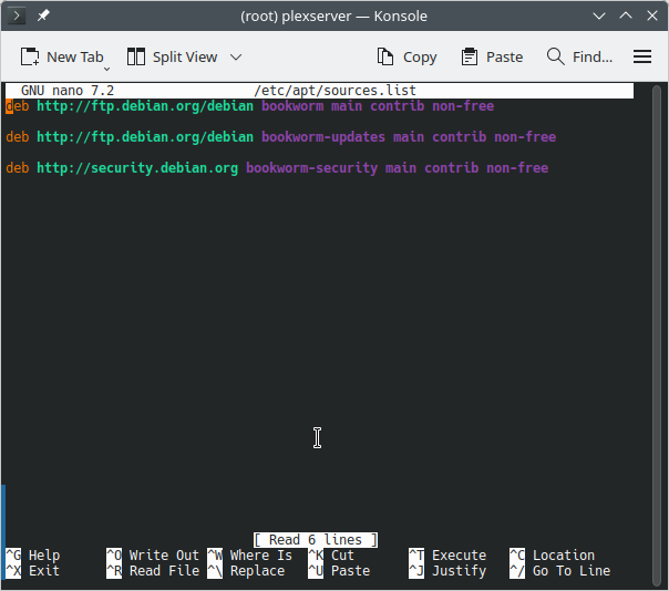 my sources.list after adding the non-free Debian repository