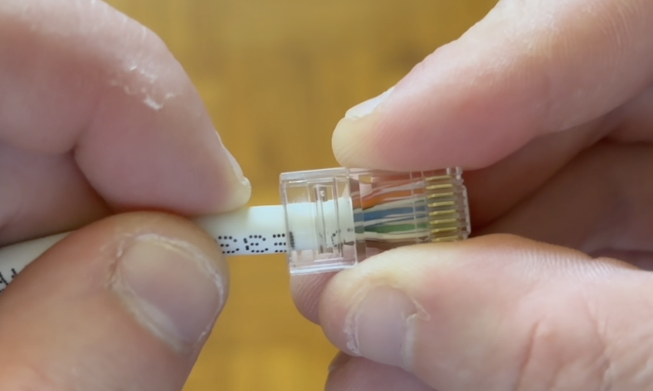 wires in RJ45 connector