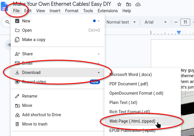 How to Download Images from Google Docs