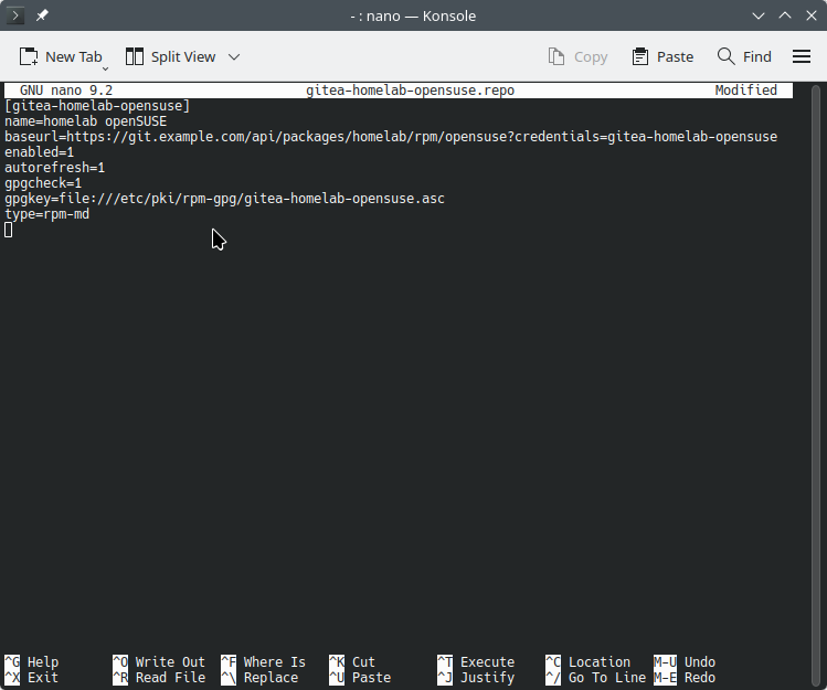 Host an openSUSE RPM Repository With Gitea and zypper